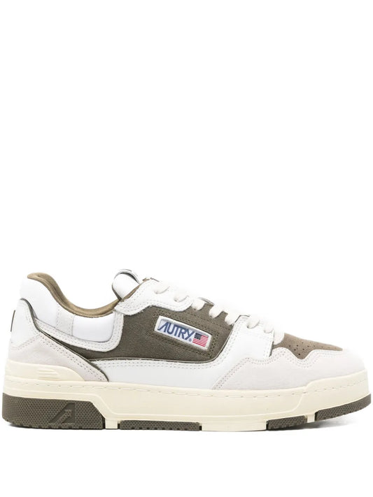 Autry Leather Panelled Trainers