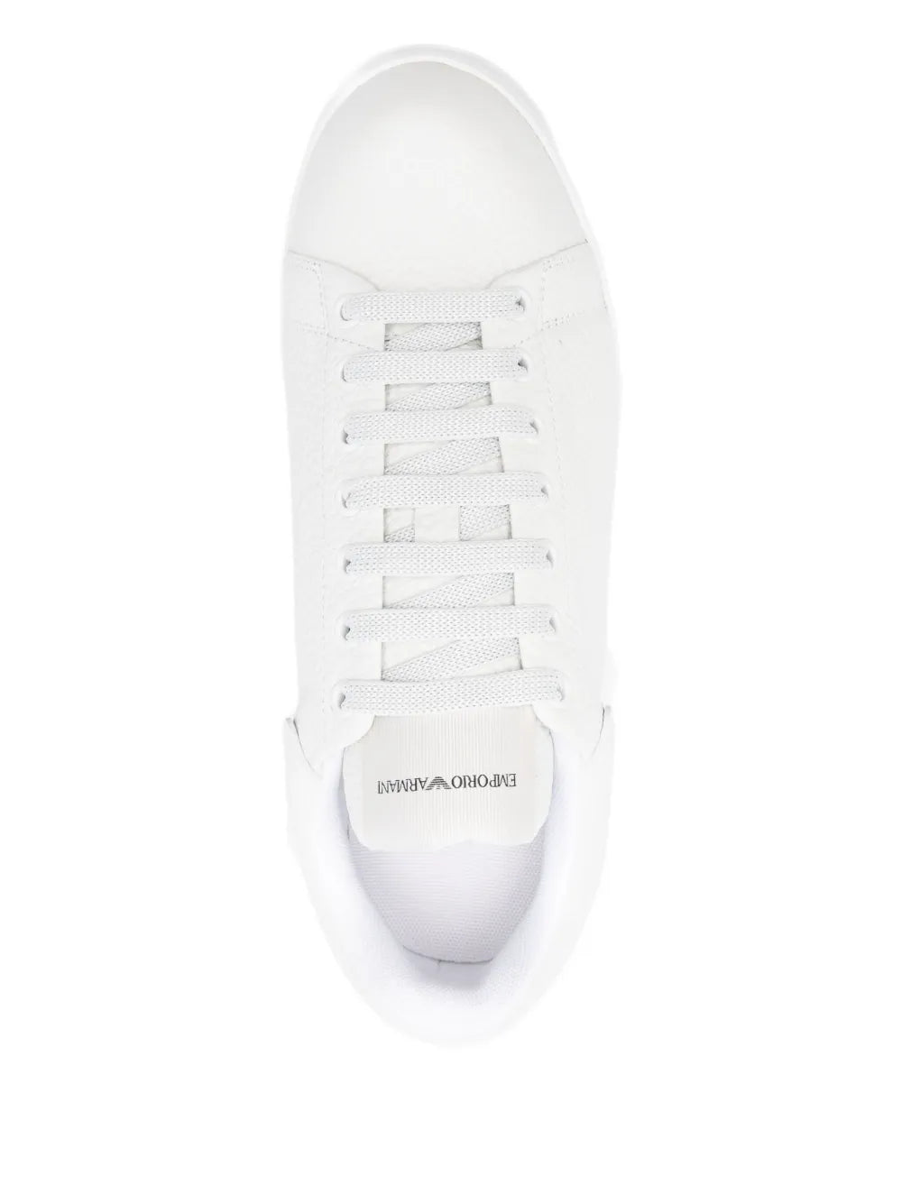 Emporio Armani Padded-Tongue Leather Sneakers