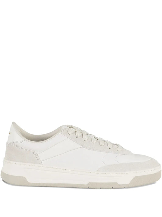Boss Leather Lace-Up Low-Top Sneakers