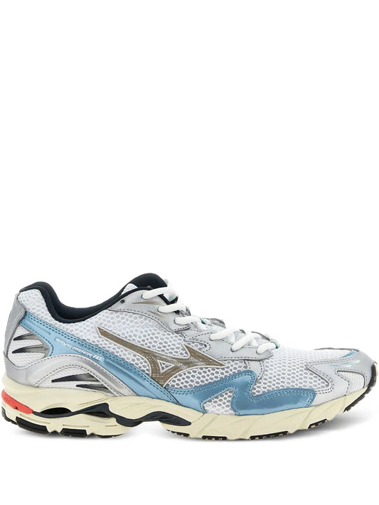 Mizuno Wave Ridder 10 Mesh-Panelled Leather Trainers