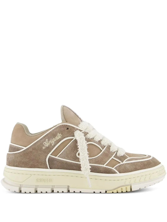 Axel Arigato Area Lo Leather Suede Panelled Trainers