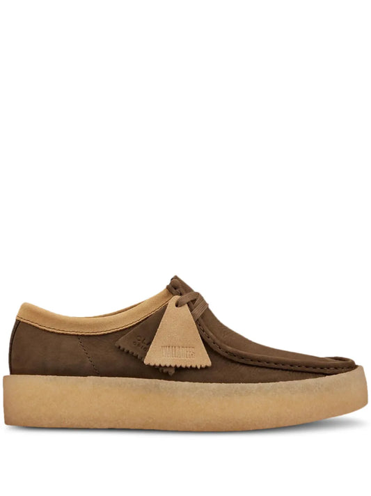 Clarks Originals Wallabee Cup Dark Green Nubuck Sneakers