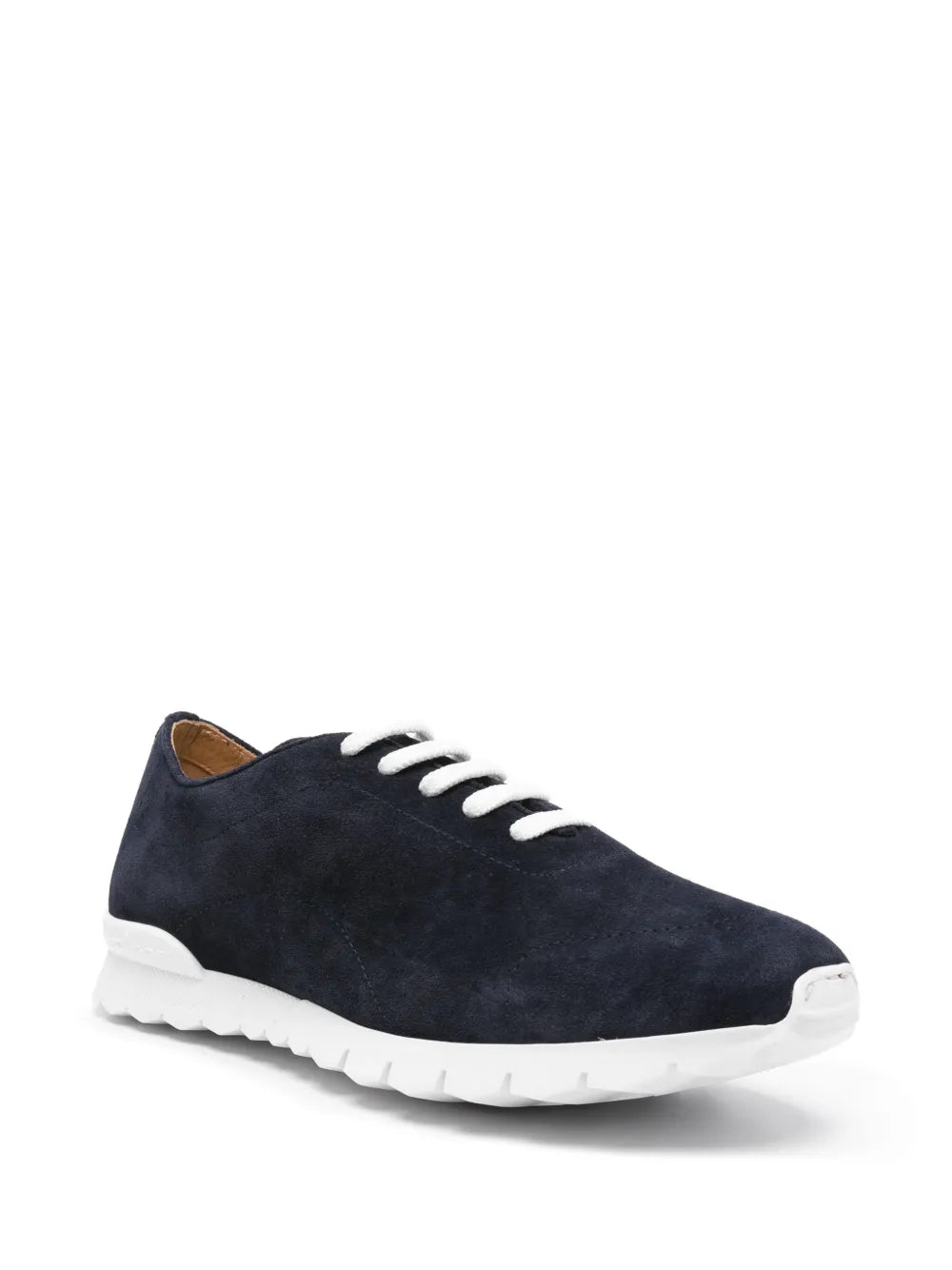 Kiton Lace-Up Suede Sneakers