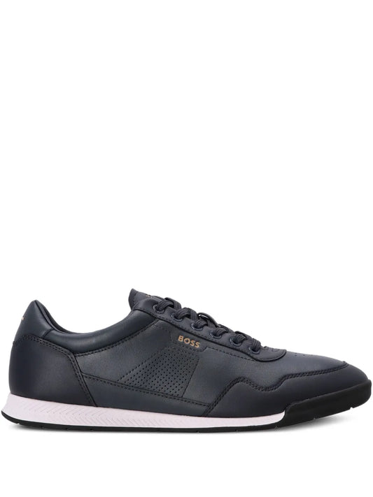 Boss Logo-Detail Leather Sneakers