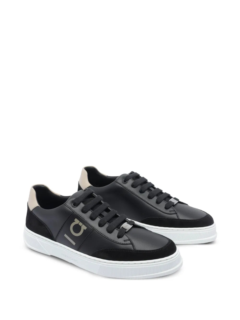 Ferragamo Alaska Leather Logo Sneakers