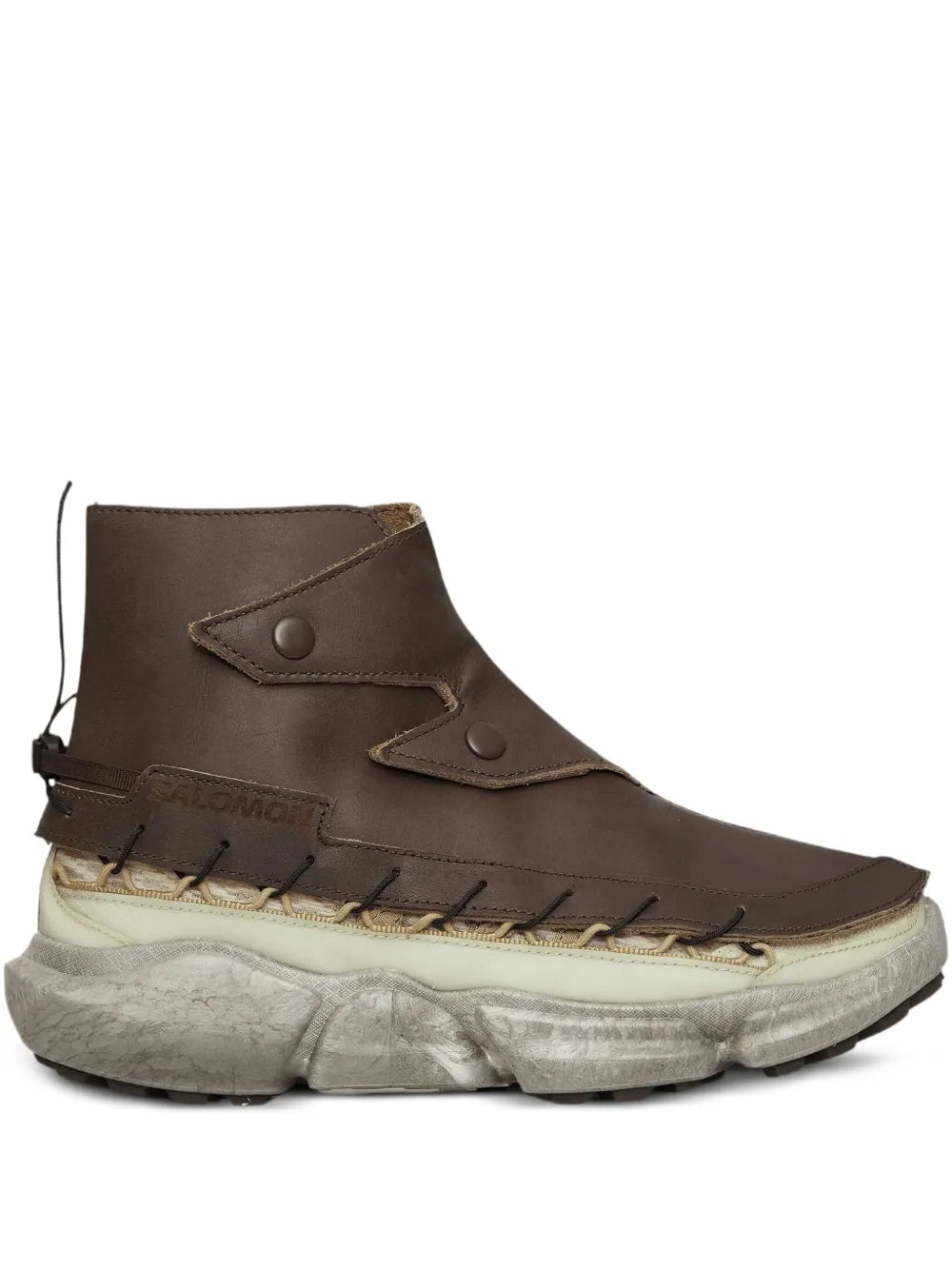 Salomon Leather High-Top Sneakers