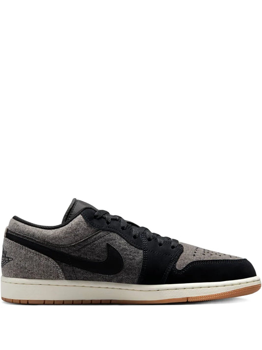 Air Jordan Retro 1 Low Se Black Denim Sneakers