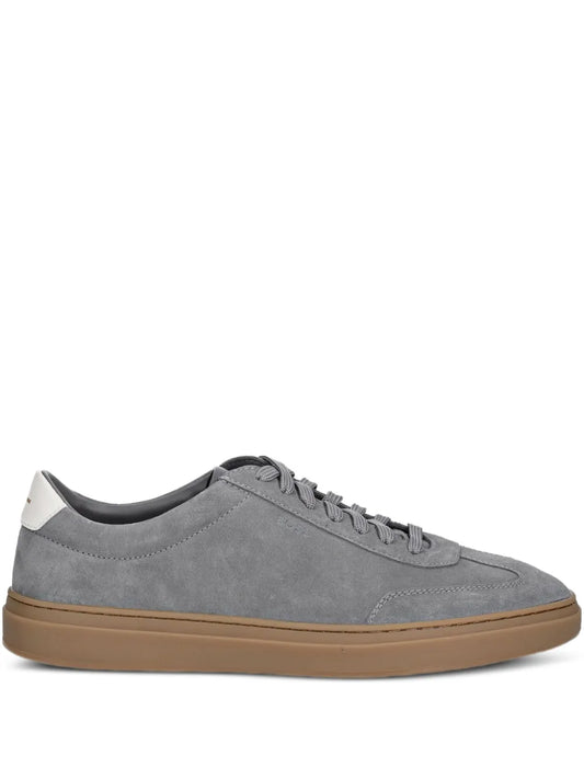 Boss Suede Leather Low-Top Sneakers