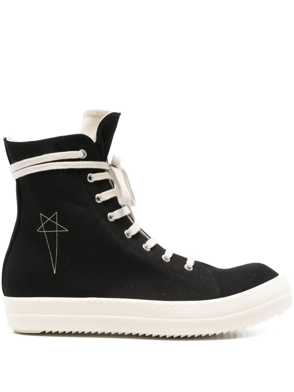 Rick Owens Drkshdw Star-Embroidered Zip-Fastening Sneakers