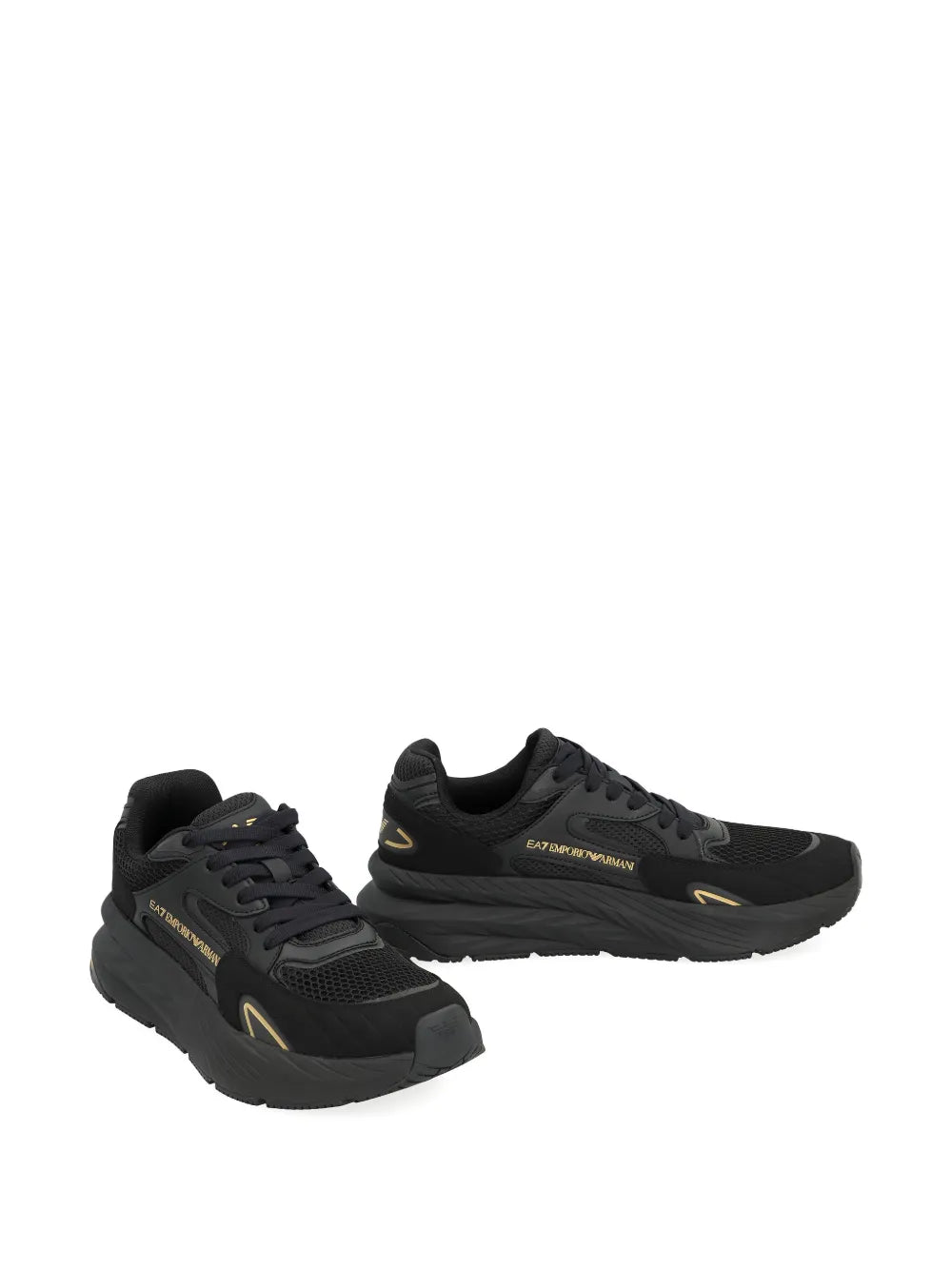Ea7 Emporio Armani Mesh Panelled Sneakers