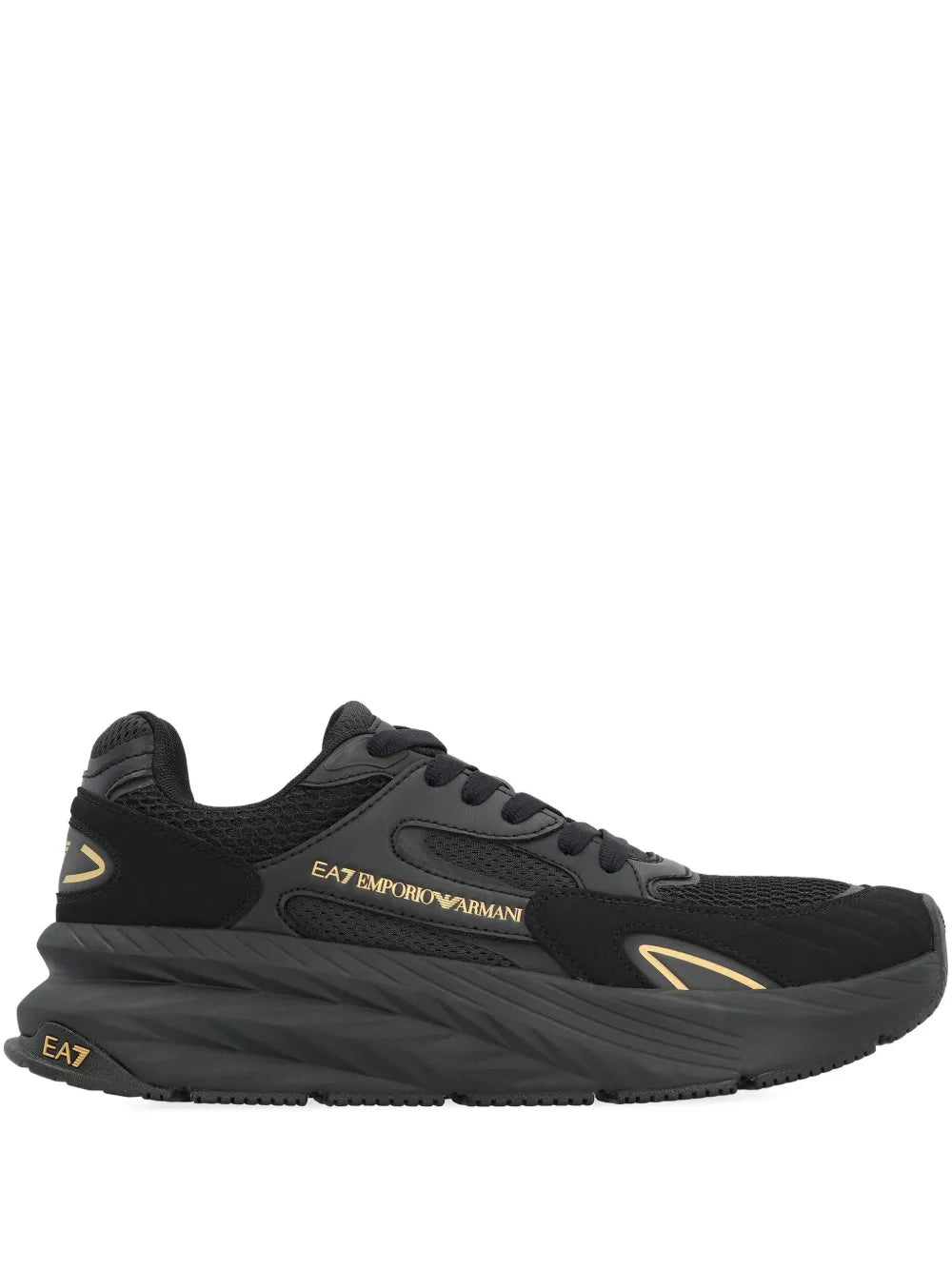 Ea7 Emporio Armani Mesh Panelled Sneakers