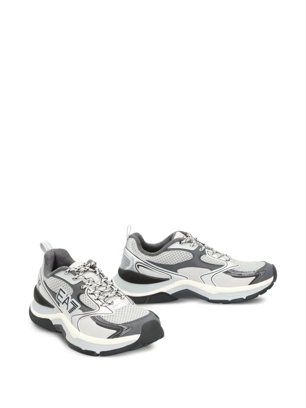 Ea7 Emporio Armani Predator Metallic-Panel Low-Top Sneakers