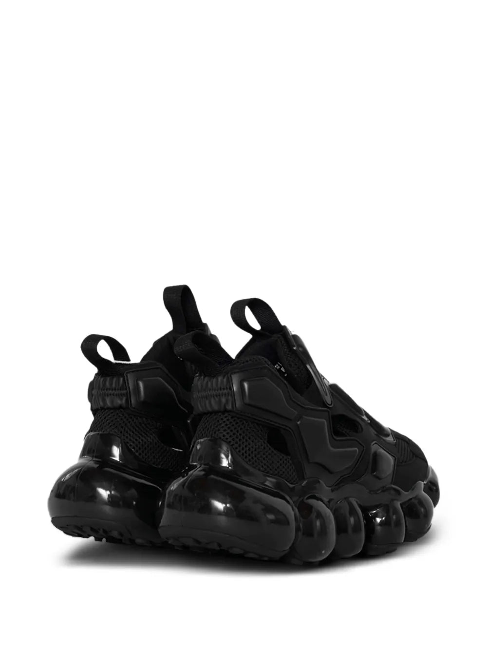 Grounds Jewelry Rex Bubble-Sole Black Sneakers