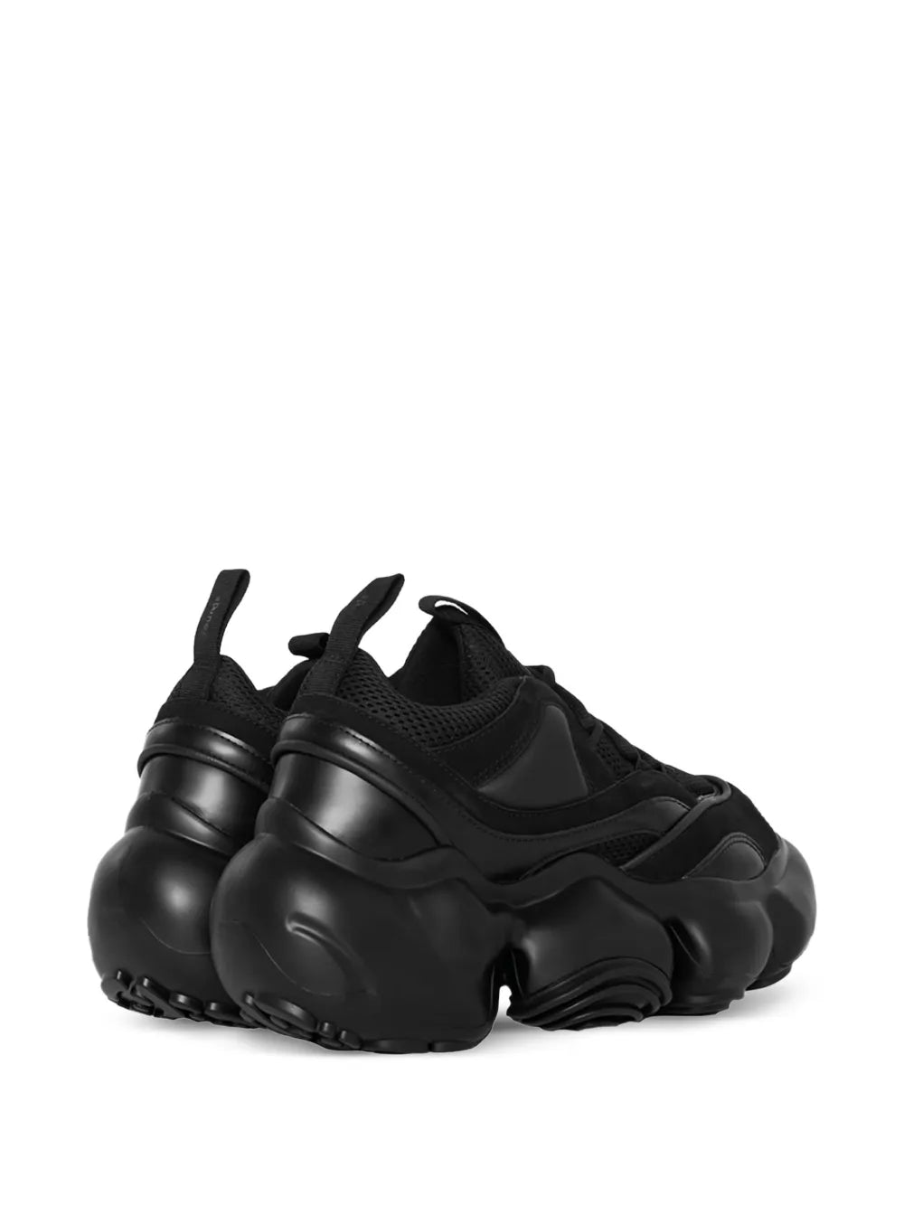 Grounds Moopie Jaws Chunky Black Sneakers