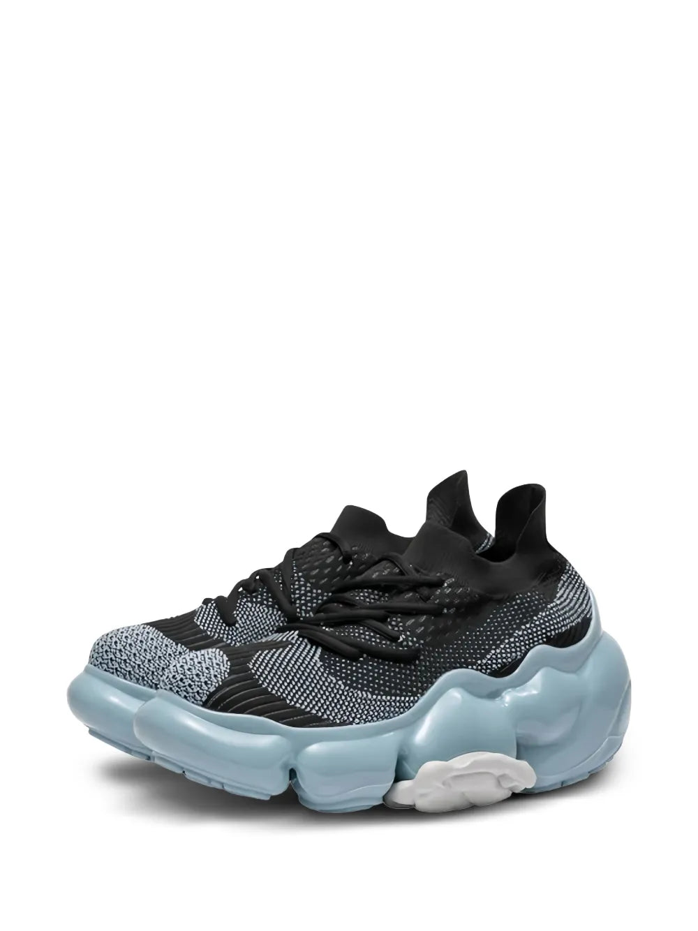 Grounds Moopie Knitted Chunky Black/Light Blue Sneakers