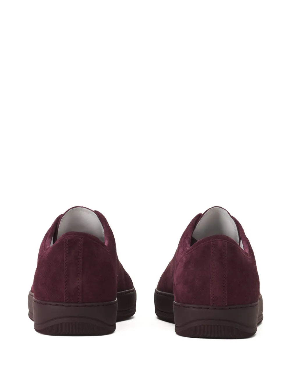 Lanvin Suede Leather Cap-Toe Sneakers