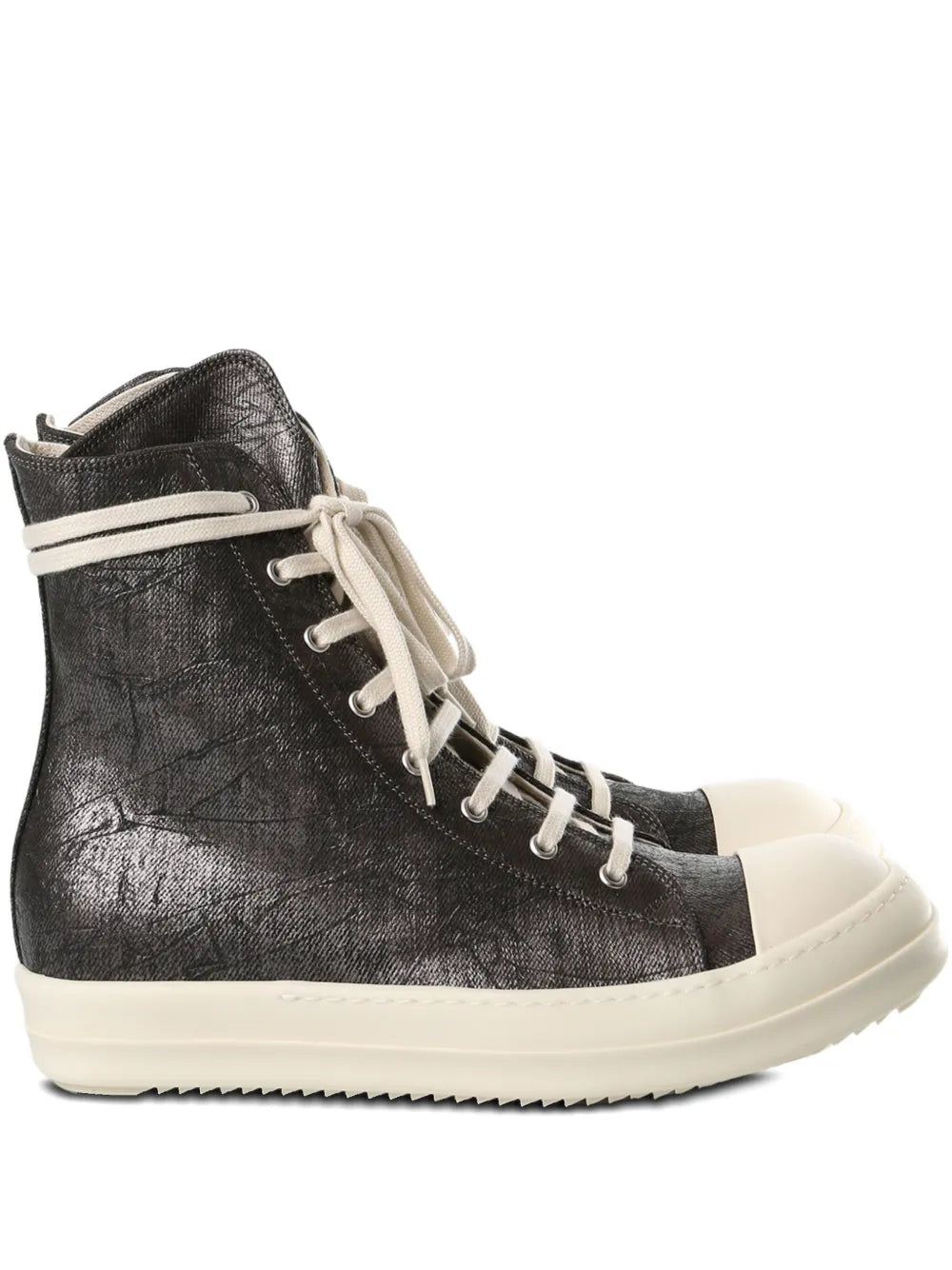 Rick Owens Drkshdw Metallic-Effect Lace-Up Sneakers