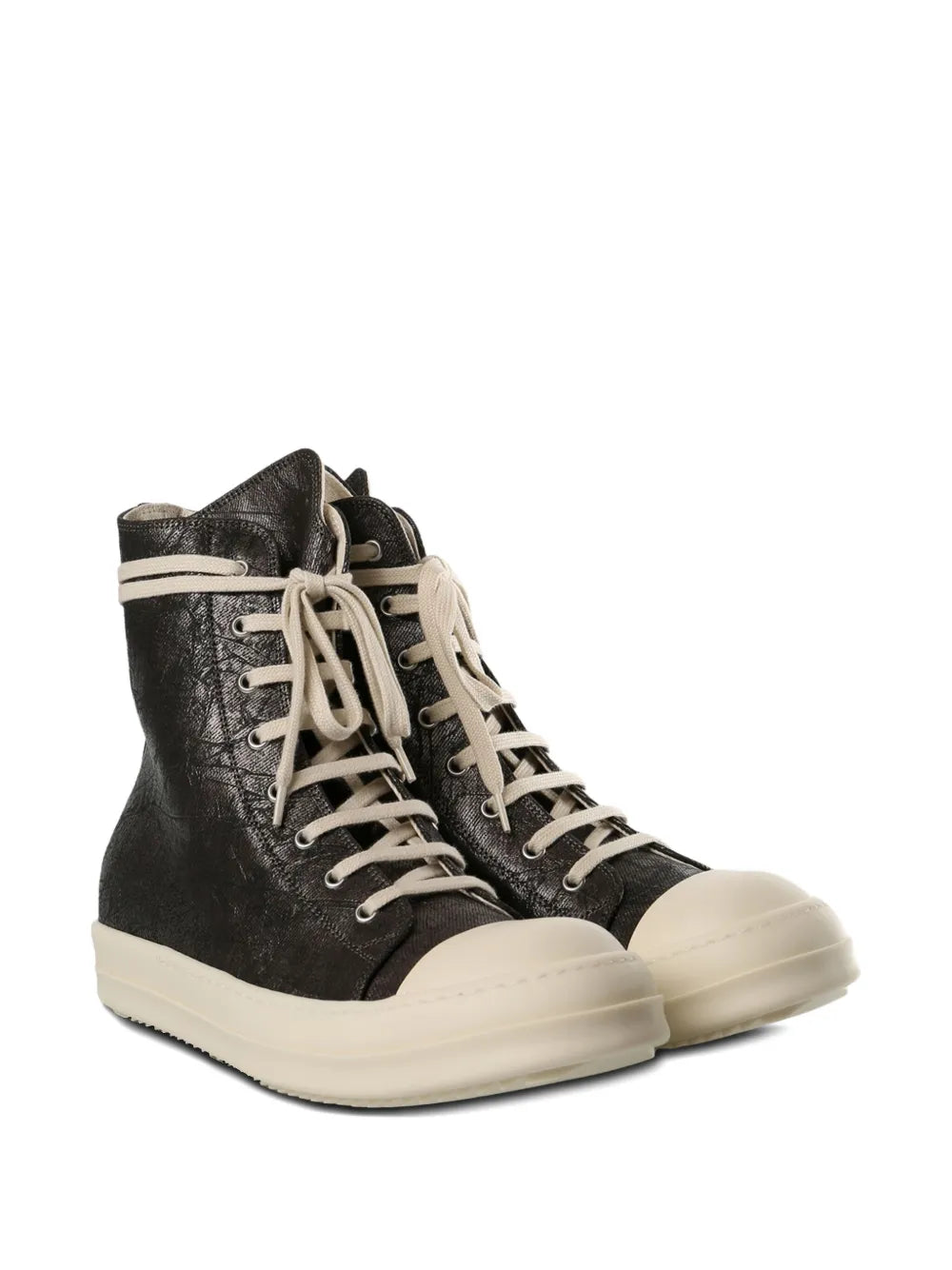 Rick Owens Drkshdw Metallic-Effect Lace-Up Sneakers