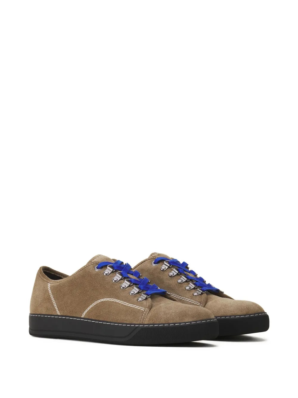Lanvin Suede Lace-Up Sneakers