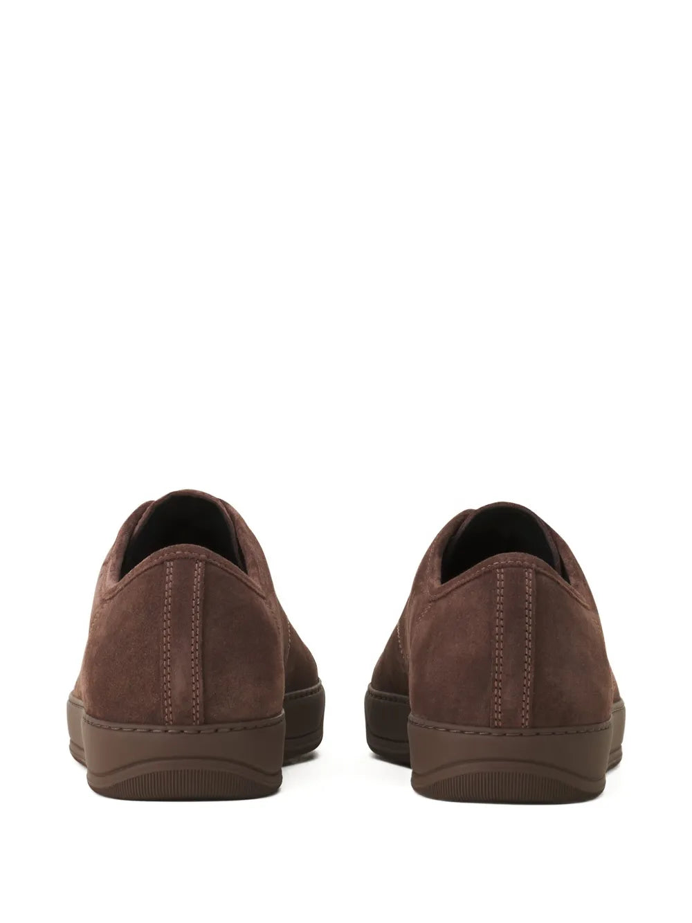 Lanvin Suede Leather Cap-Toe Sneakers