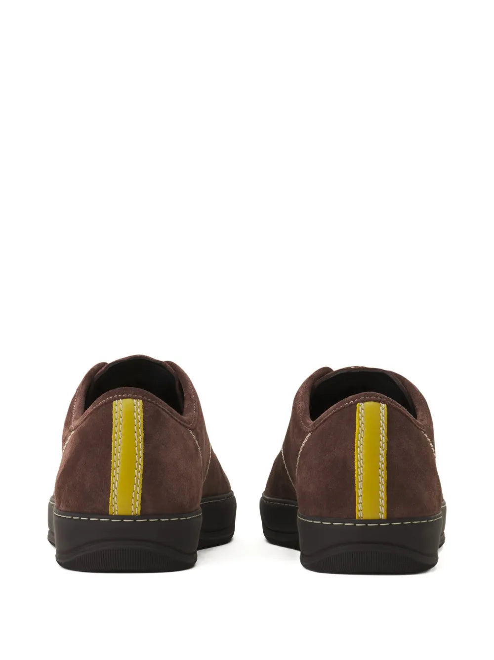 Lanvin Suede Leather Lace-Up Sneakers