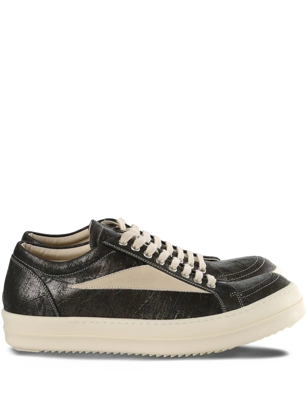 Rick Owens Drkshdw Metallic-Panel Lace-Up Sneakers
