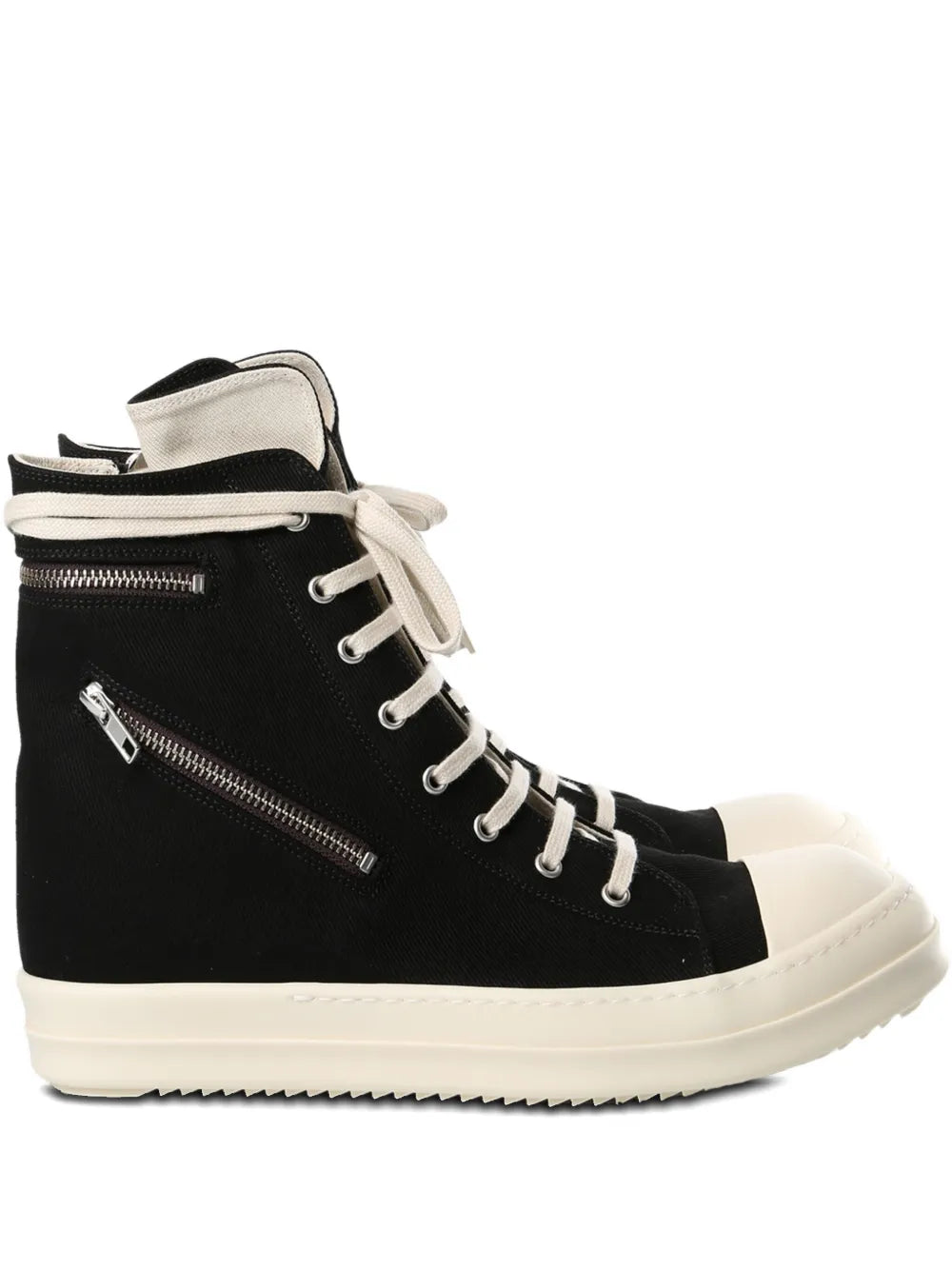 Rick Owens Drkshdw Lace-Up Zip Sneakers