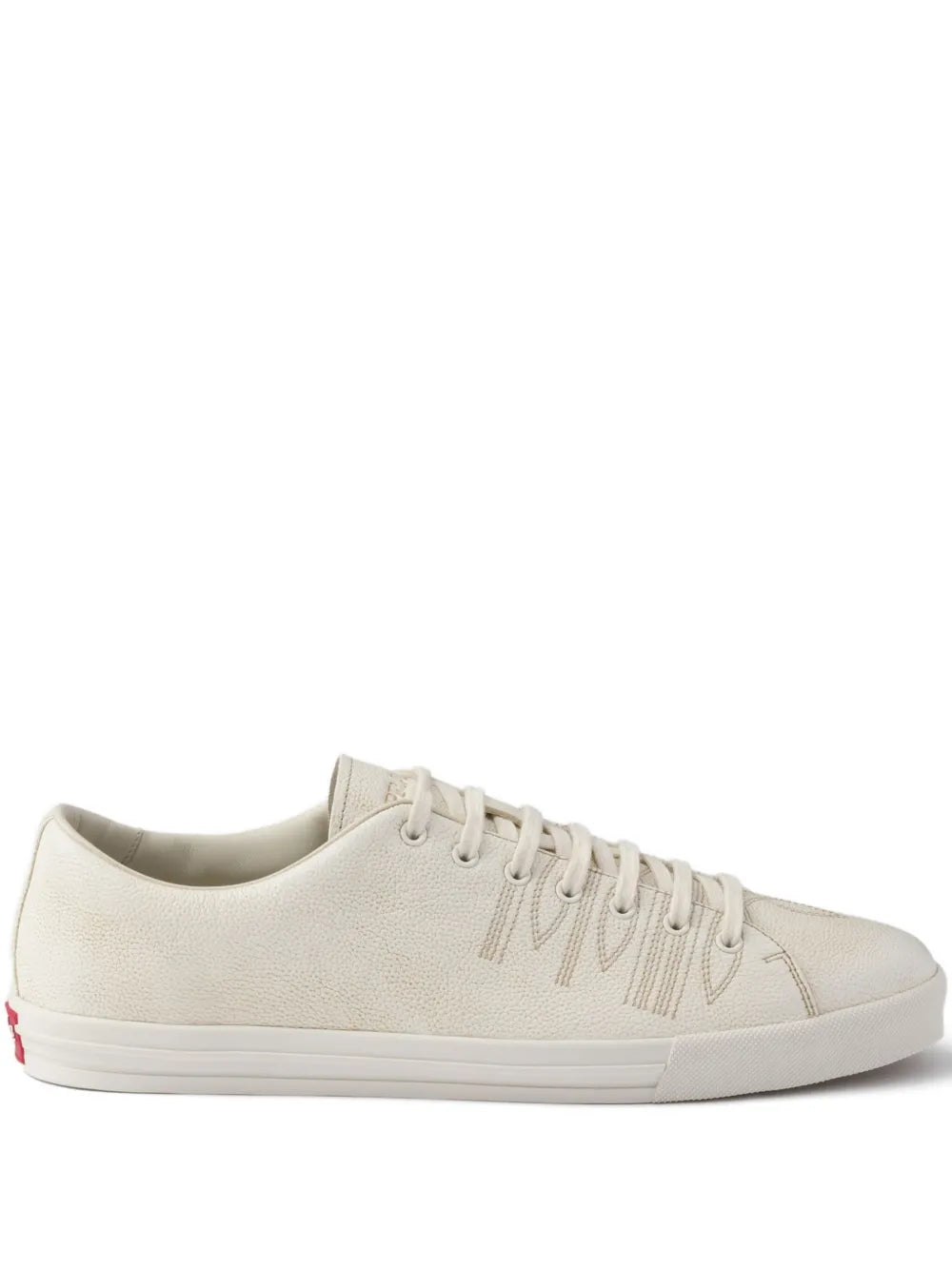 Prada Distressed Leather Sneakers