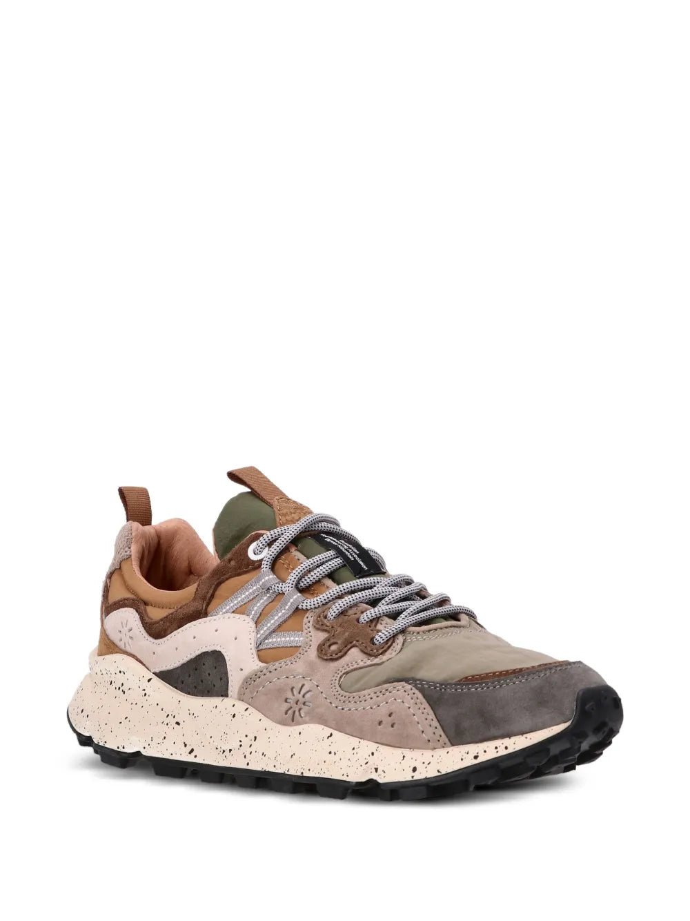 Flower Mountain Leather Panelled Sneakers