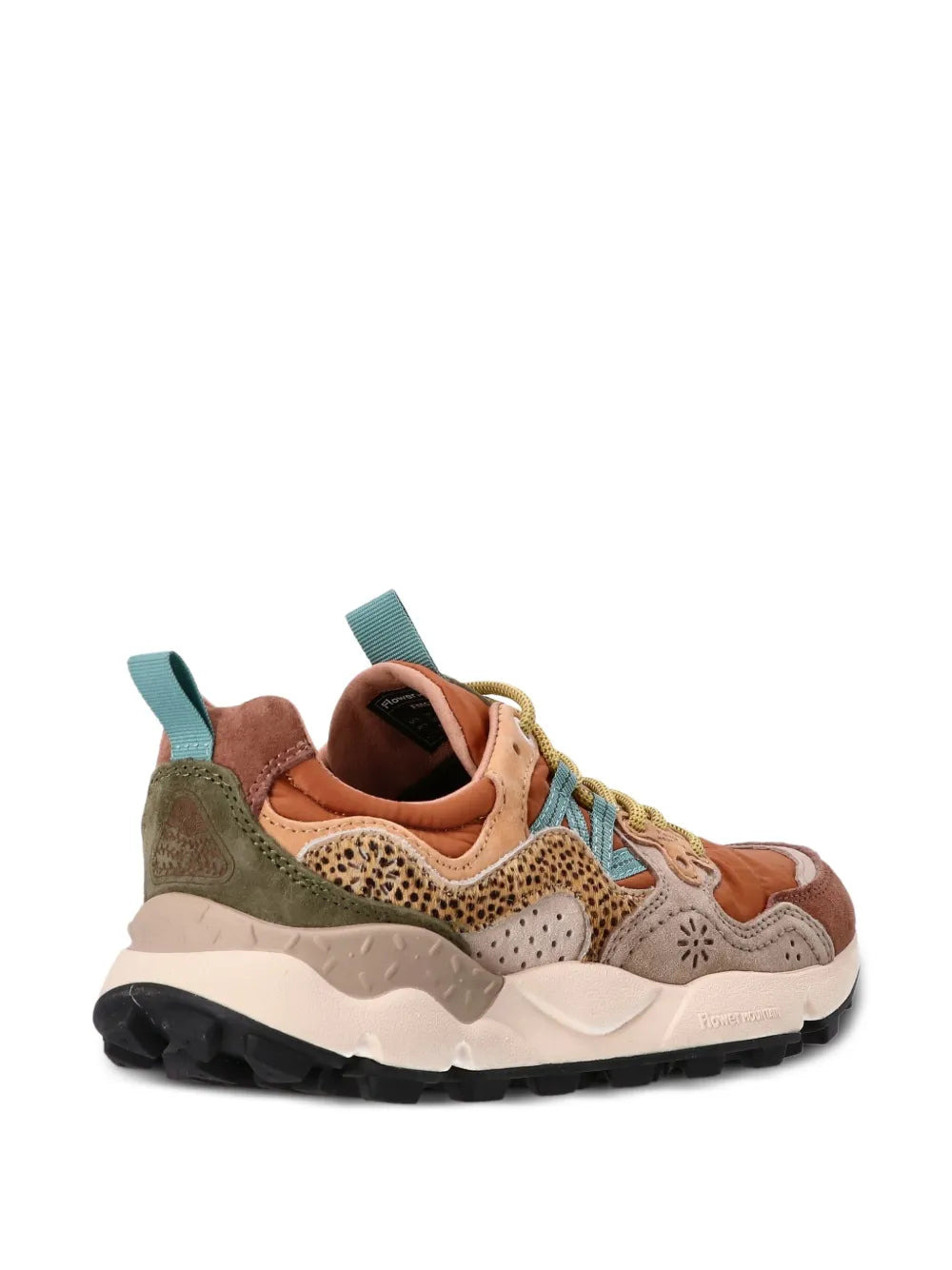 Flower Mountain Yamano 3 Leather Panelled Sneakers