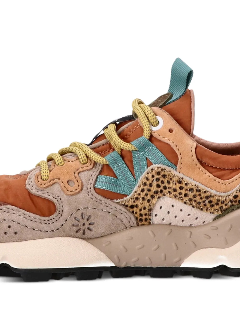 Flower Mountain Yamano 3 Leather Panelled Sneakers