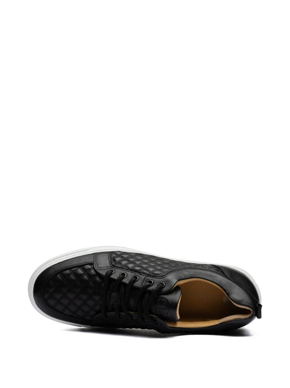 Leandro Lopes Ezio Quilted-Pattern Leather Sneakers