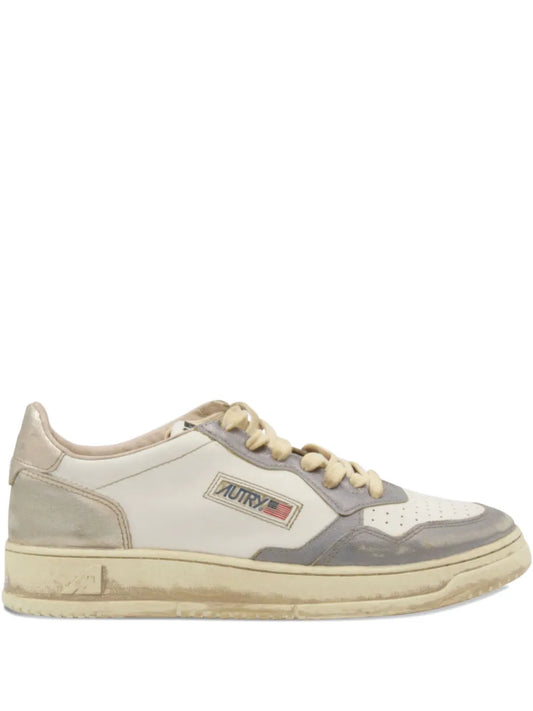 Autry Medallist Lace-Up Leather Sneakers
