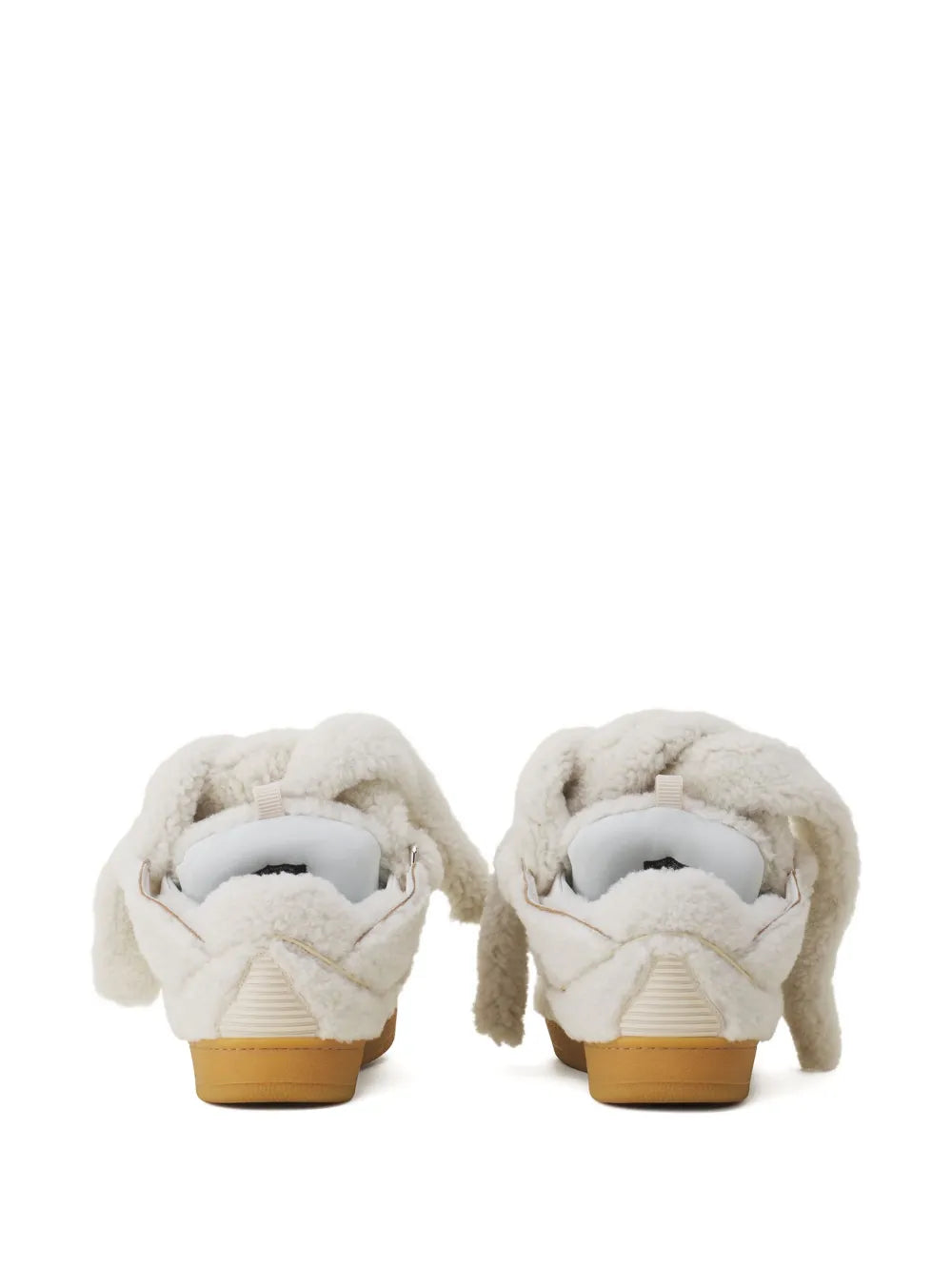 Lanvin Curb Shearling Sneakers