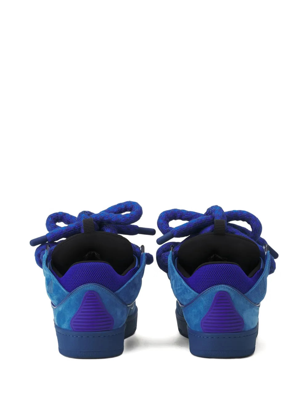 Lanvin Curb Suede Sneakers