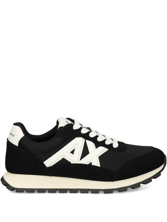 Armani Exchange Logo-Detail Mesh Panel Sneakers