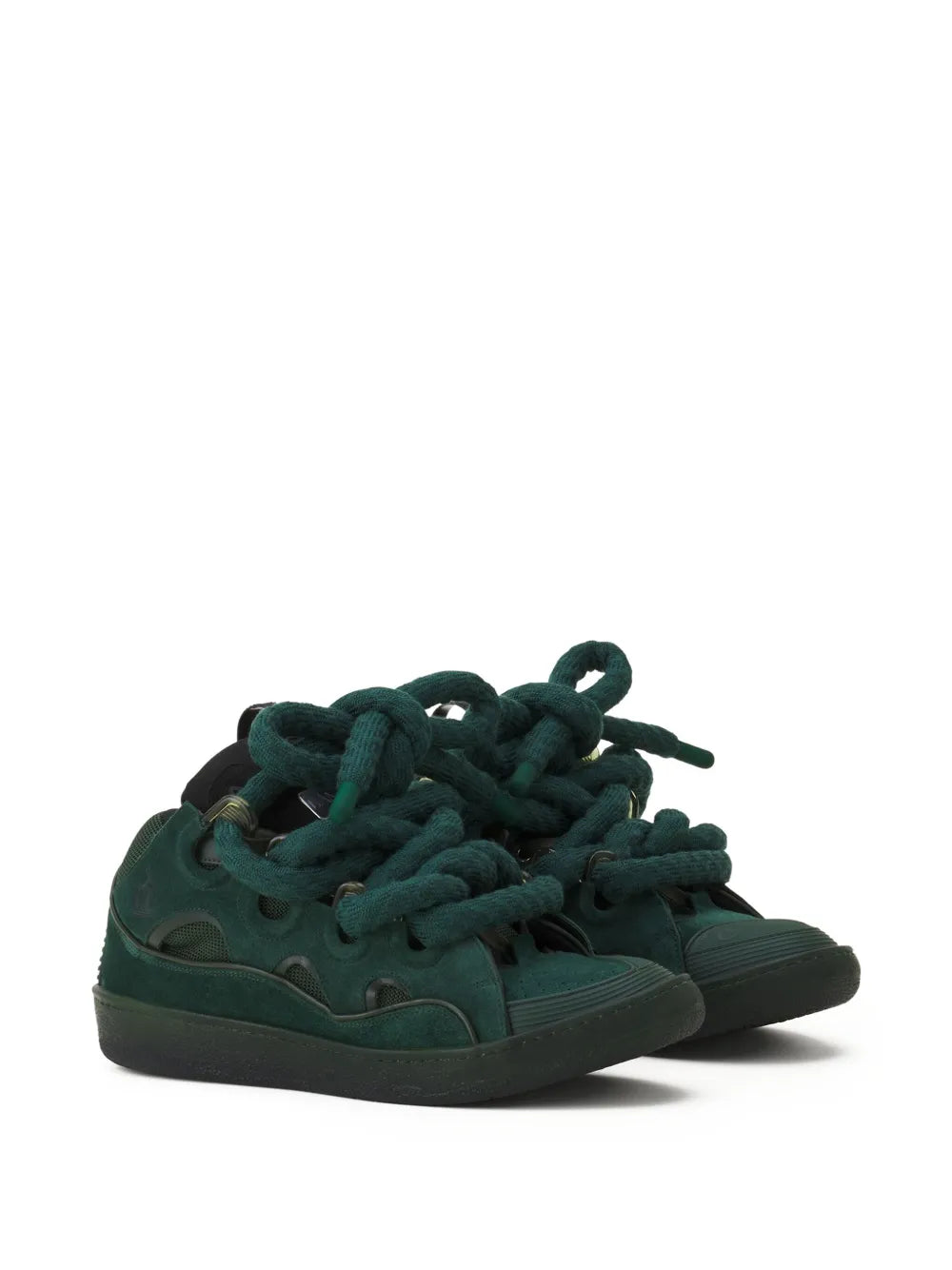 Lanvin Rope-Lace Suede Sneakers