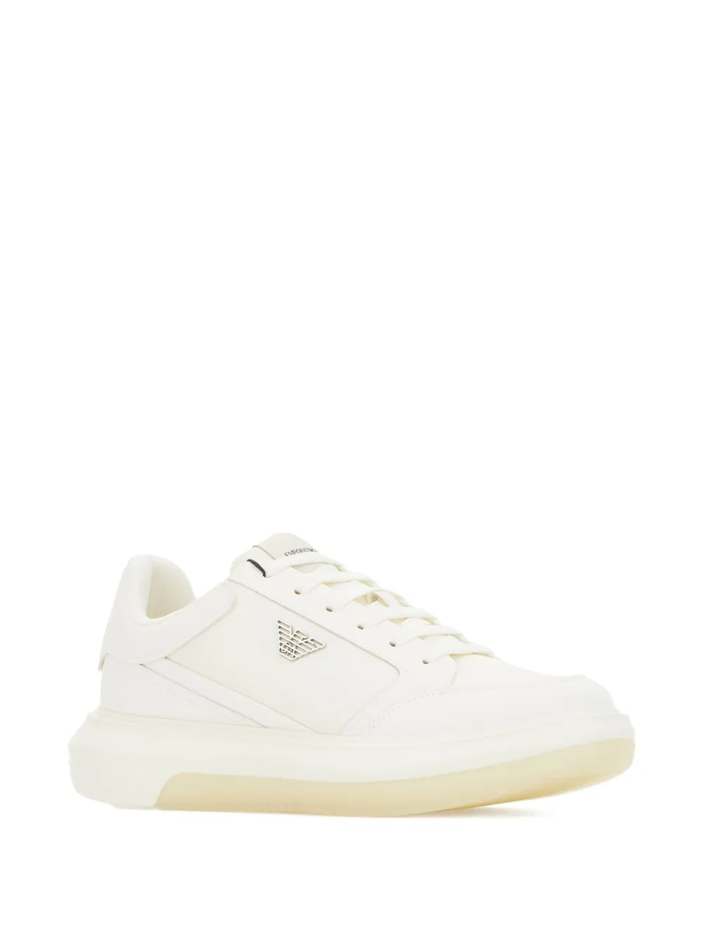 Emporio Armani Logo-Plaque Platform Sneakers