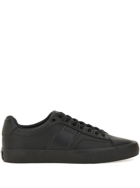Boss Lace-Up Panelled Sneakers