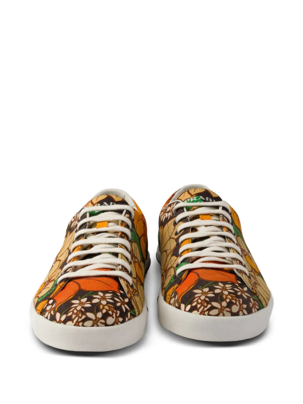 Prada Floral-Print Canvas Sneakers