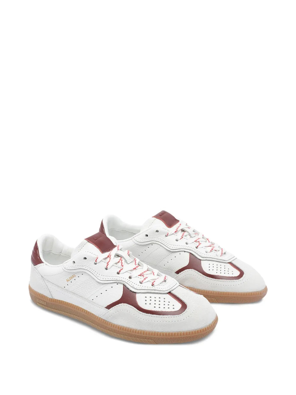 ALOHAS Leather-Upper Lace-Up Low-Top