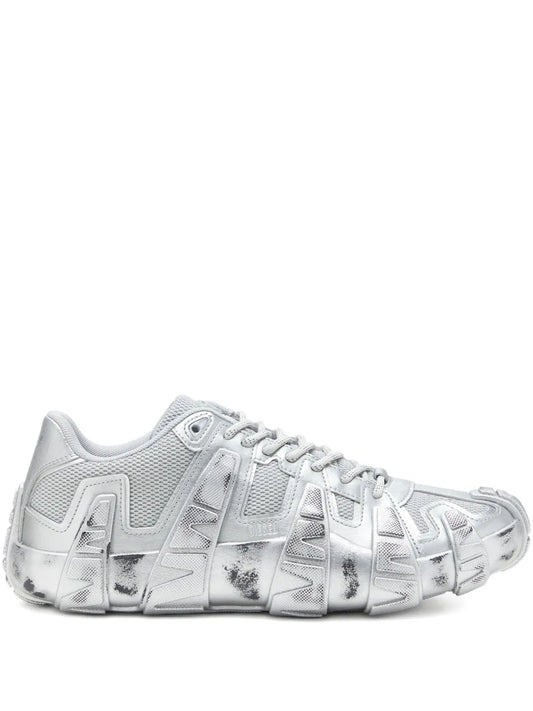 Diesel Griffe Metallic Mesh Sneakers