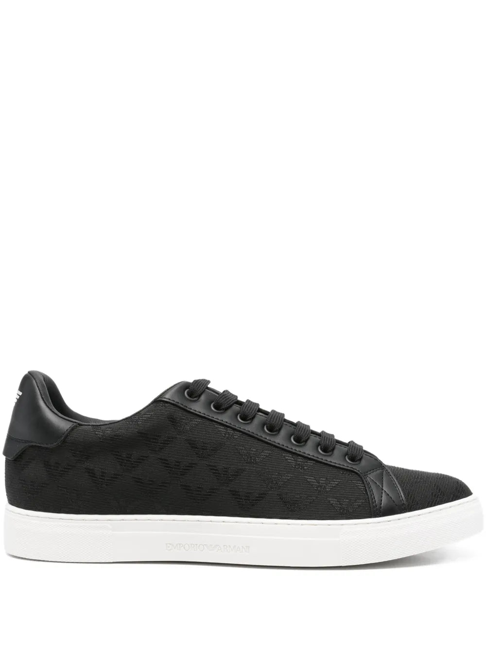 Emporio Armani Lace-Up Eagle-Logo Sneakers