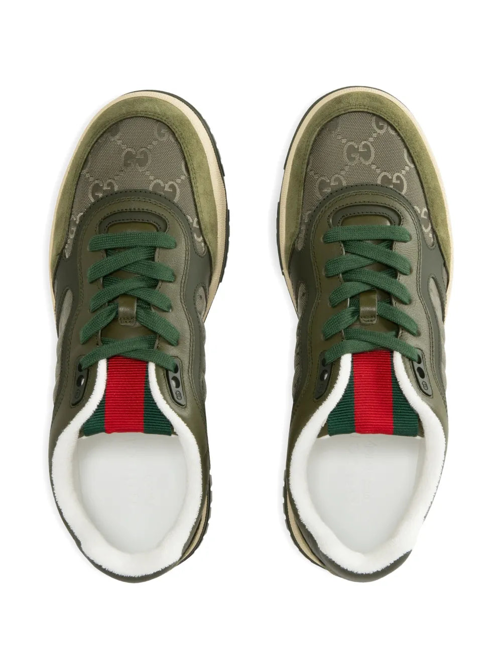 Gucci Gg-Monogram Web Sneakers