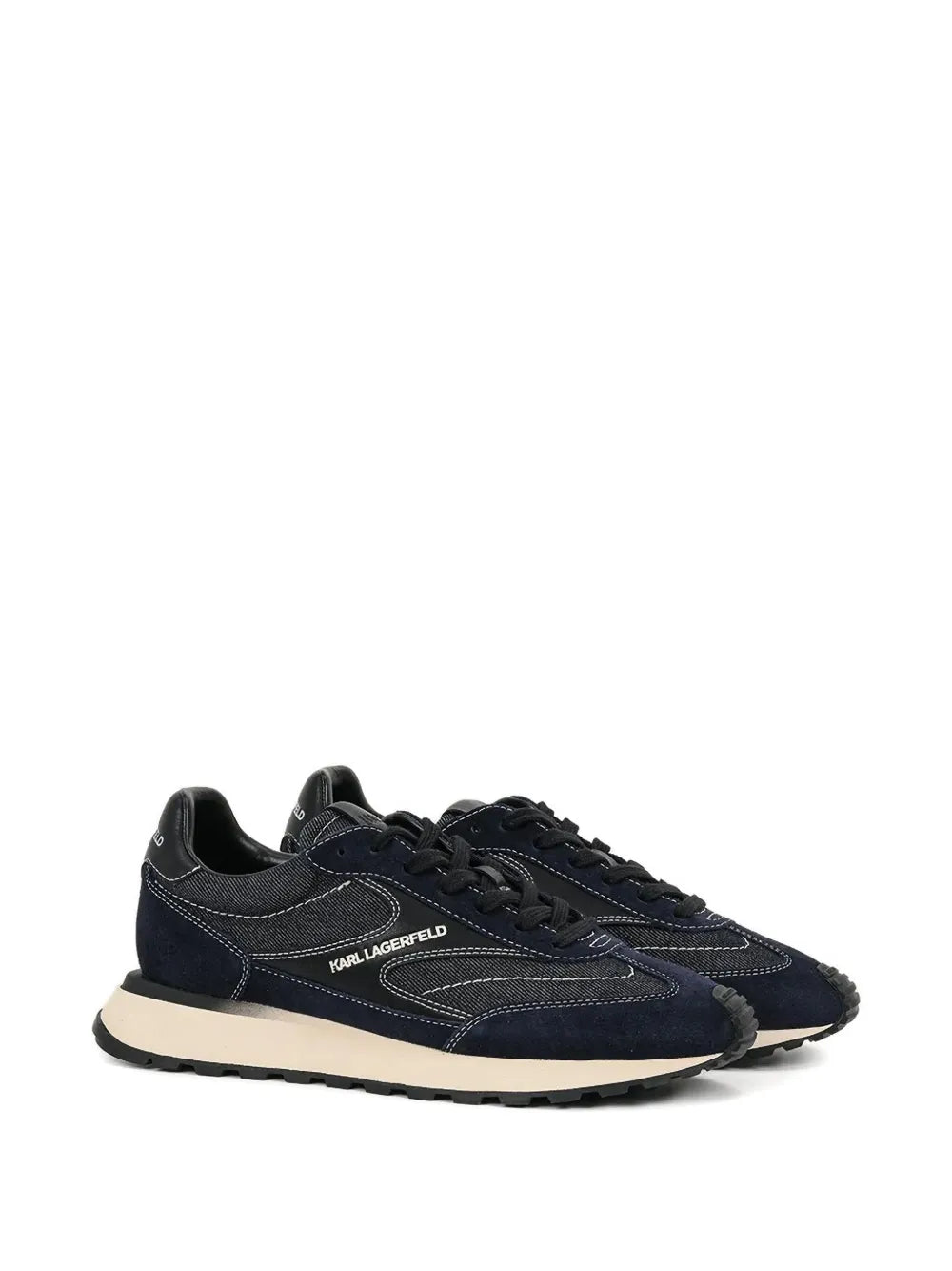 Karl Lagerfeld Denim-Suede Sneakers