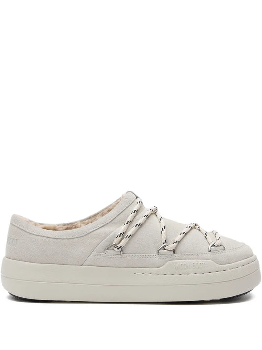 Moon Boot Park Lace-Up Shearling Slip-Ons
