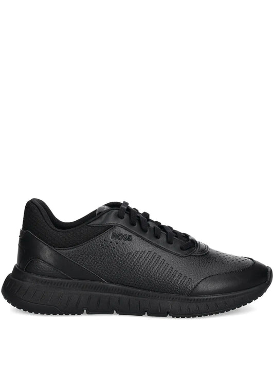 Boss Perforated Leather Sneakers