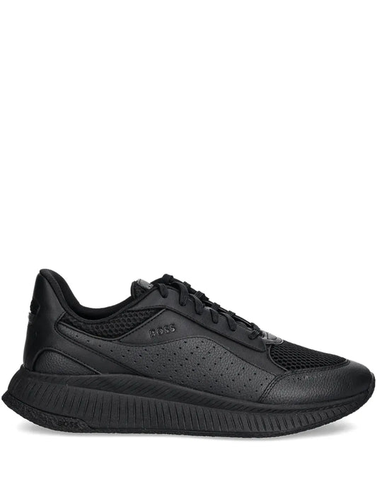 Boss Perforated Mesh-Detail Sneakers