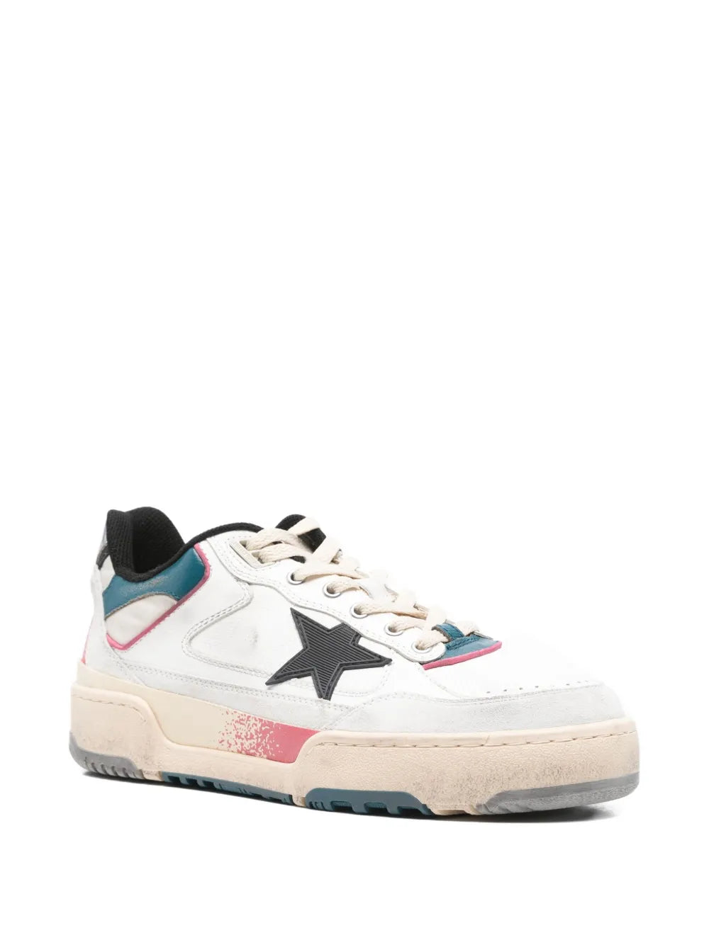 Golden Goose Star-Detail Leather Sneakers