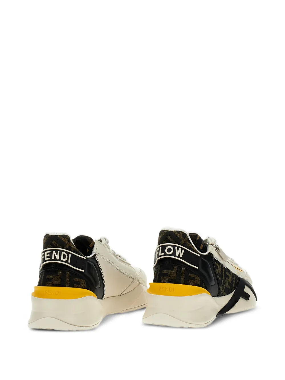 Fendi Flow Leather Panelled Sneakers